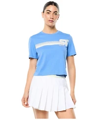 Sergio Tacchini Women's Corsa Cropped Crewneck T-Shirt
