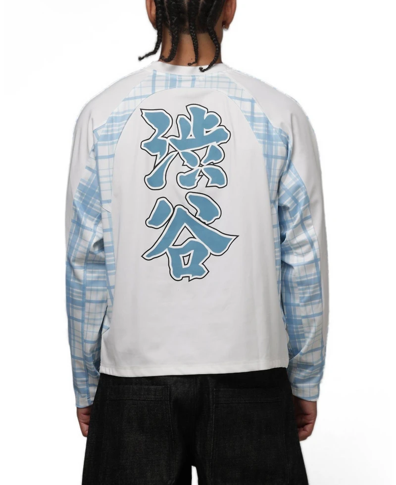Loiter Men's World Wide Graphic Long-Sleeve Crew Neck Jersey