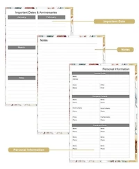 Danrong Undated Daily Planner Hardcover Hourly Schedule To Do Lists Habit Tracker Layflat Binding All One Planning Tool