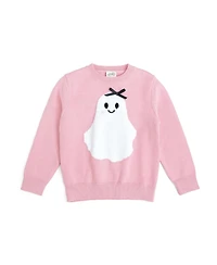 Sweet Wink Toddler Girls' 2T-5T Ghost Halloween Crewneck Long-Sleeve Sweater