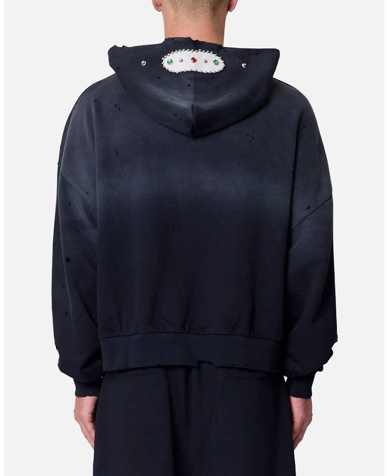 mnml Men's Mojave Oversized Distressed Hoodie