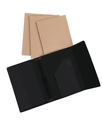 Danrong Genuine Leather Refillable Travel Journal Notebook With Card Slots Pen Holder