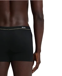 Boss by Hugo Men's Essential Cotton-Blend Logo Boxer Briefs, 5-Pack