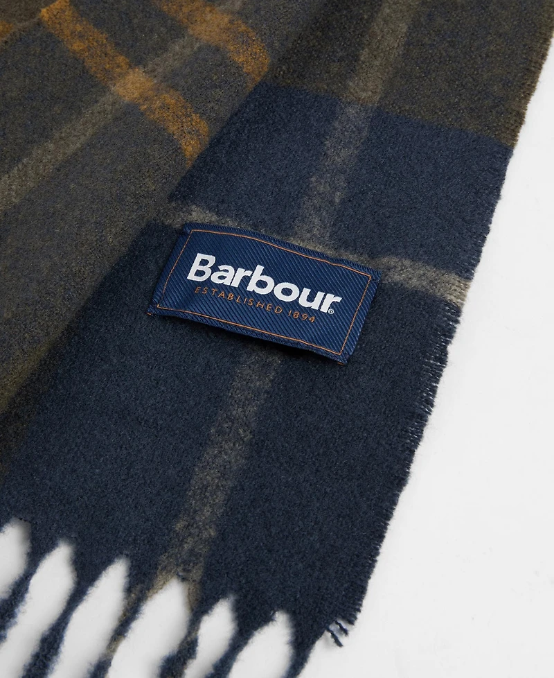 Barbour Yorklane Tartan Tasselled Wrap Scarf