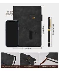 Danrong Hardcover Lined Journal Notebook With Pen Gift Box Layflat Writing For Work Travel School