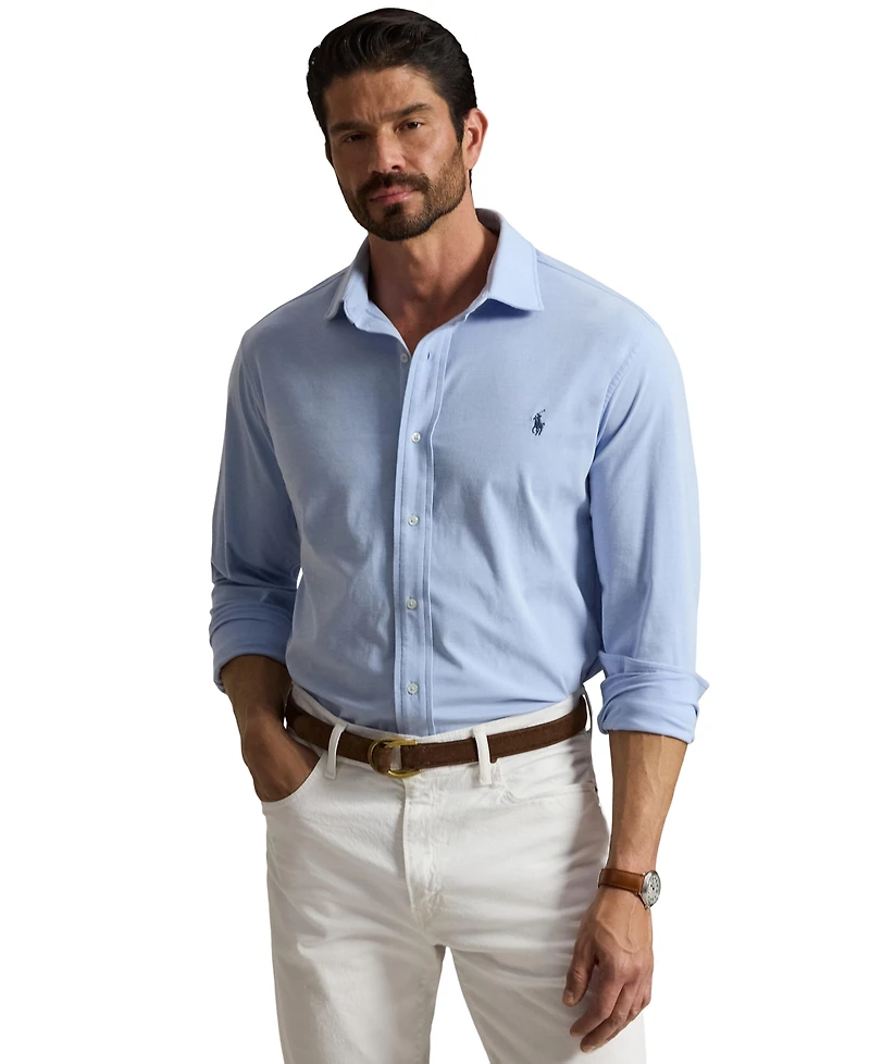 Polo Ralph Lauren Men's Big & Tall Stretch Knit Classic-Fit Oxford Shirt
