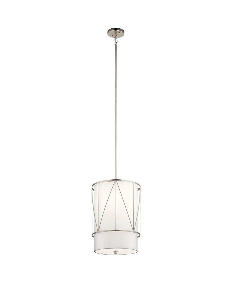 Kichler Birkleigh 12" Wide Satin Nickel Steel Mini Pendant