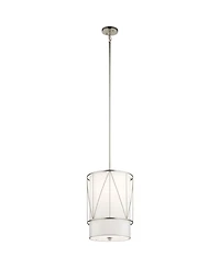 Kichler Birkleigh 12" Wide Satin Nickel Steel Mini Pendant