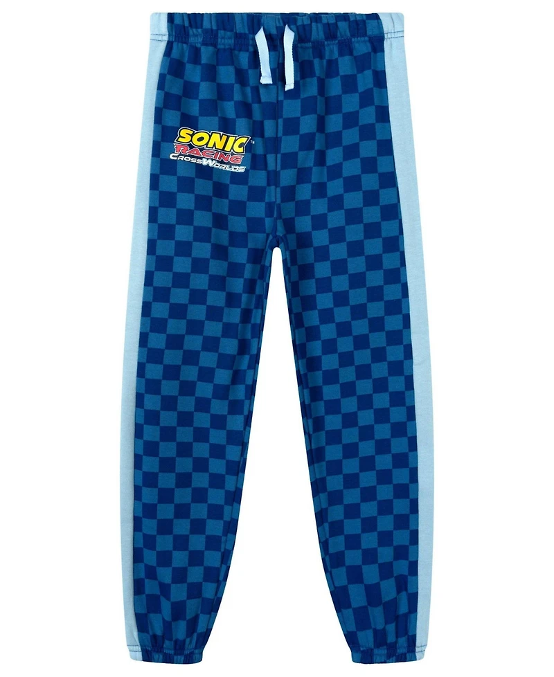 Sonic The Hedgehog Boys' 4-20 Long-Sleeve Fleece Sweatshirt and Pants, 2-Piece Set