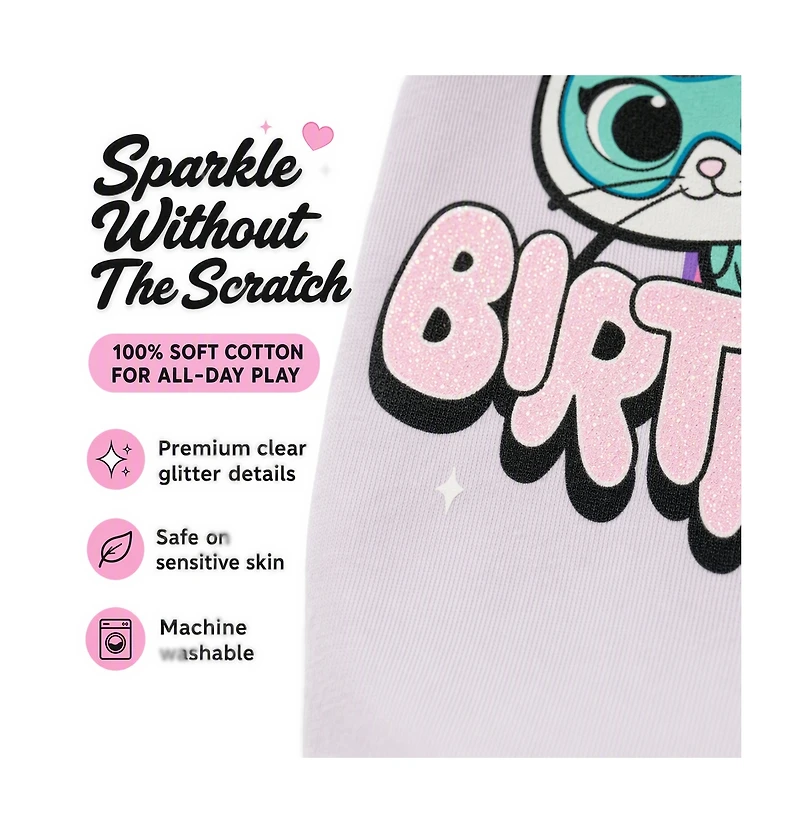 Super Kitties Girls' 4-16 Disney SuperKitties Birthday Graphic T-Shirt