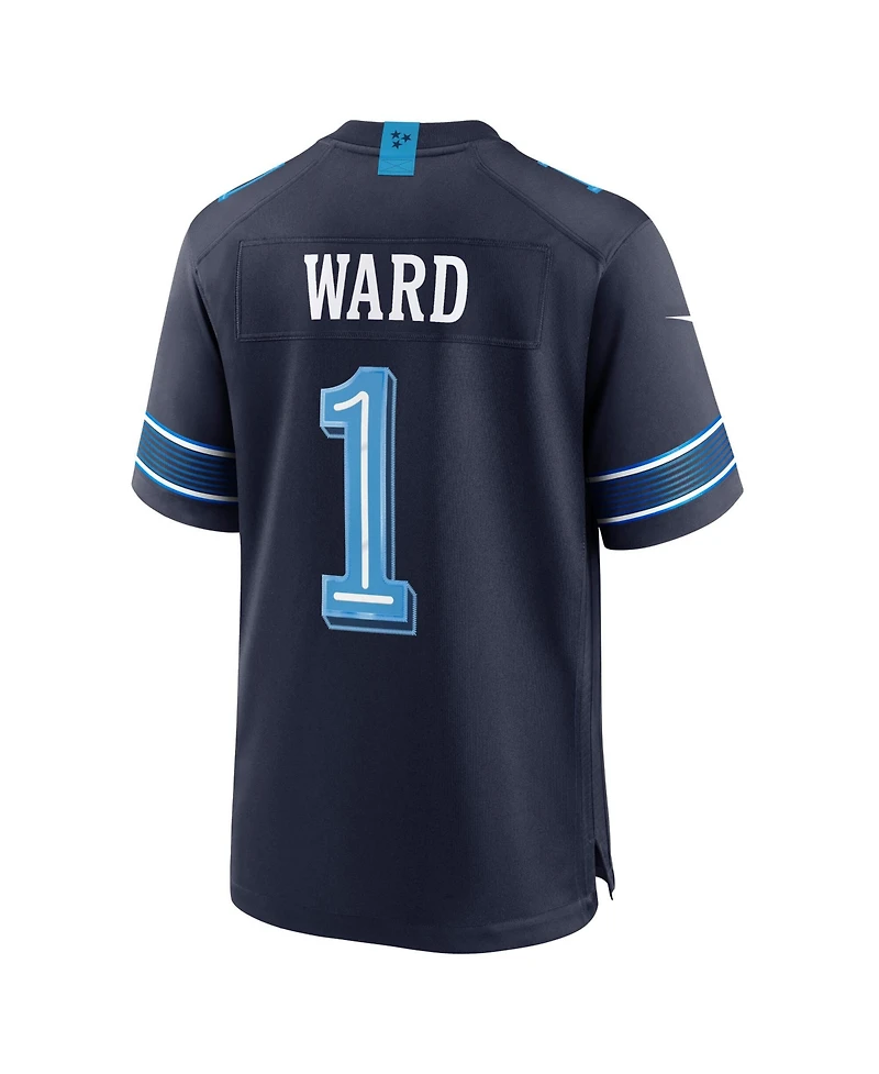 Nike Men's Cameron Ward Navy Tennessee Titans 2026 Rivalries Collection Game Jersey
