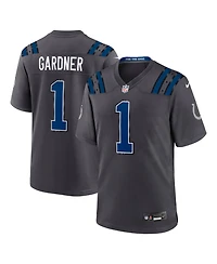 Nike Men's Ahmad Sauce Gardner Anthracite Indianapolis Colts 2026 Rivalries Collection Game Jersey