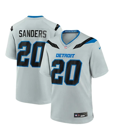 Nike Men's Barry Sanders Silver Detroit Lions 2026 Rivalries Collection Game Jersey