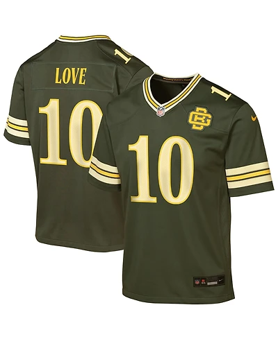 Nike Big Boys and Girls Jordan Love Green Bay Packers 2026 Rivalries Collection Game Jersey