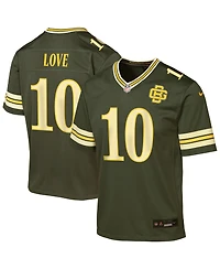 Nike Big Boys and Girls Jordan Love Green Bay Packers 2026 Rivalries Collection Game Jersey