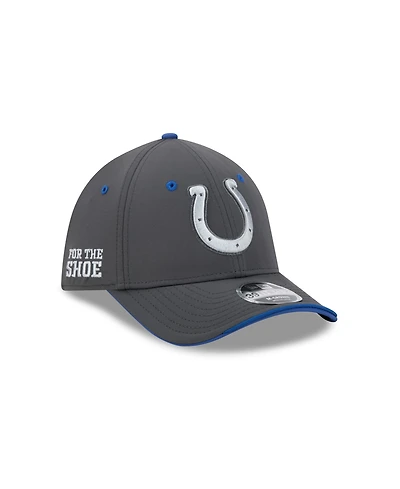 New Era Men's Charcoal Indianapolis Colts 2026 Rivalries Collection 39THIRTY Flex Hat
