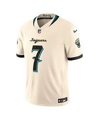 Nike Men's Brian Thomas Jr. Natural Jacksonville Jaguars 2026 Rivalries Collection Vapor F.u.s.e Stitched Limited Jersey