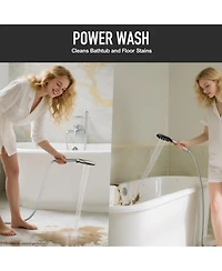 Cyqbd 11.8" Rain Shower Head With Handheld Dual Heads 5 Spray Modes