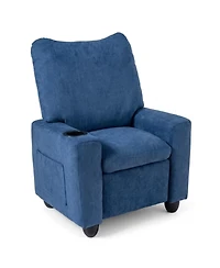Sugift Kids Toddler Recliner Chair with Adjustable 105degree(s)-140degree(s) Backrest Footrest and Cup Holder