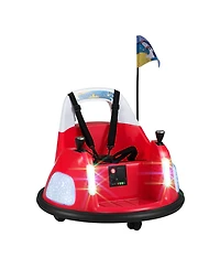 Hongge 12V Kids' Ride-On Bumper Car with 360-Degree Spin and Remote Control, Ages 18 Months+