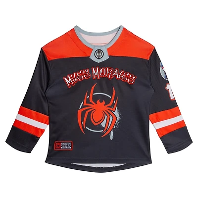 Spider-Verse Toddler Girls' 2T-5T Ghost-Spider Long-Sleeve Athletic Jersey