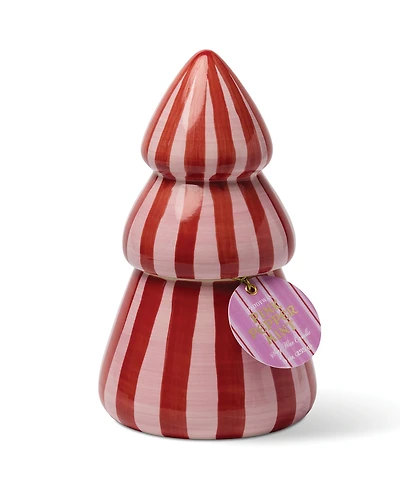 Pink Peppermint Holiday Cabana Cande Tree, 4.2"