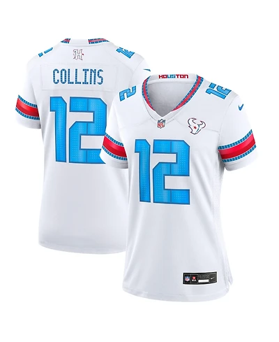 Nike Women's Nico Collins White Houston Texans 2026 Rivalries Collection Game Jersey
