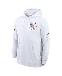 Nike Men's White Houston Texans 2026 Rivalries Collection Sideline Pullover Hoodie