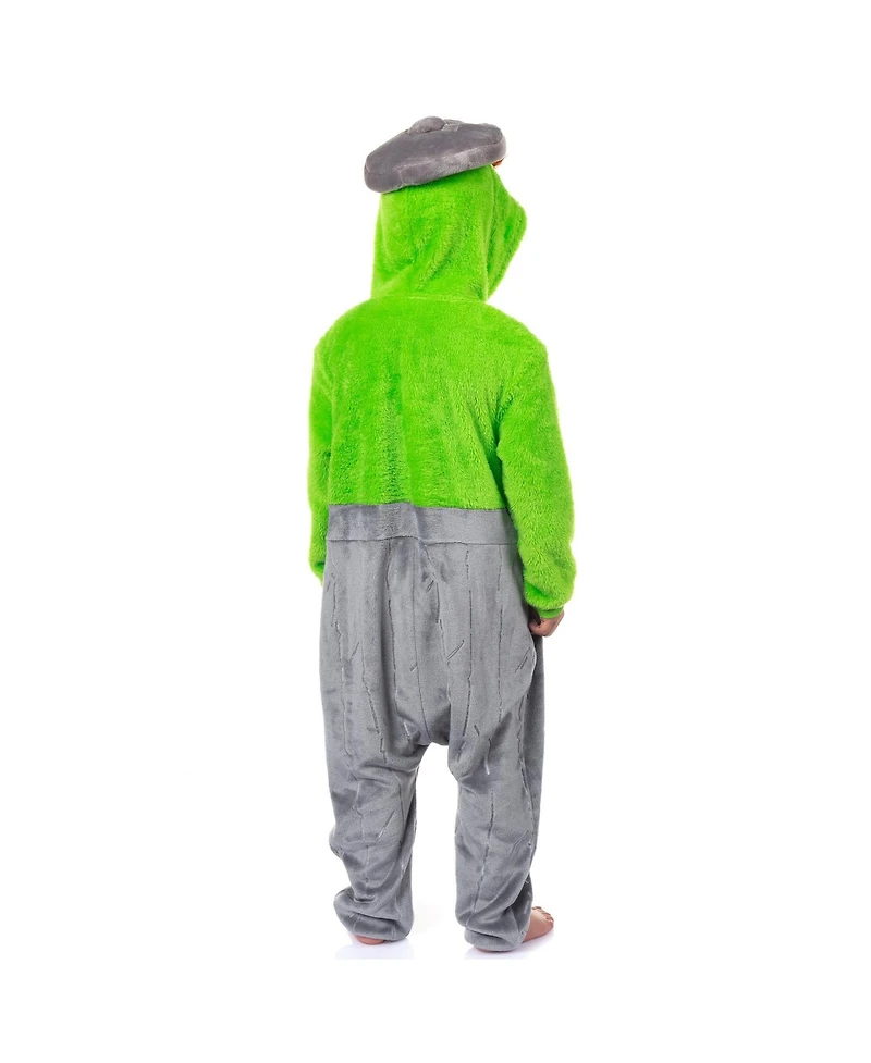 Sesame Street Union Suit Oscar The Grouch Kigurumi Lounge Pajamas (14/16)