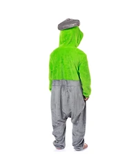 Sesame Street Union Suit Oscar The Grouch Kigurumi Lounge Pajamas (14/16)