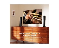 Ultimea 2.2ch Sound Bar for Smart Tv, Peak Power 100W, 2-in-1 Detachable Soundbar for Tv, Bluetooth 5.3 Tv Sound Bar, App, Apollo S40