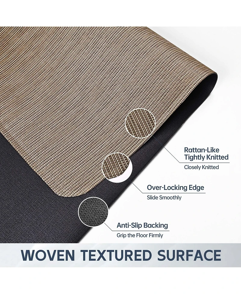 Danrong Office Chair Mat Hard Floor Protection Easy Glide Durable Clean