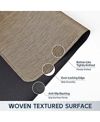 Danrong Office Chair Mat Hard Floor Protection Easy Glide Durable Clean