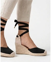 Menina Step Women's Jimena Mid Laces Espadrille Sandal