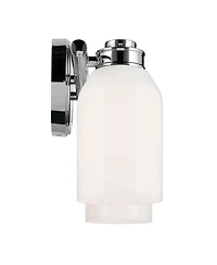 Kichler Shae Chrome Bath 2Lt with Opal Glass