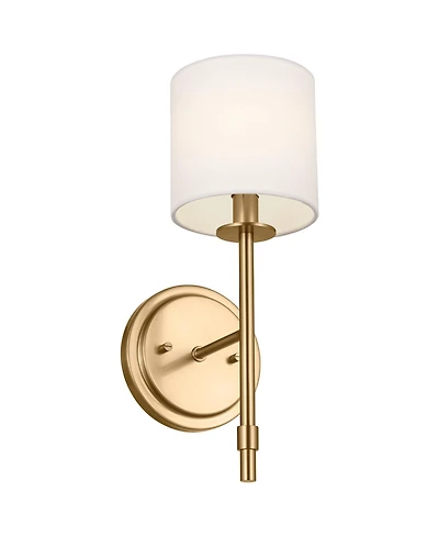 Kichler Ali 14" High Brushed Natural Brass Wall Sconce