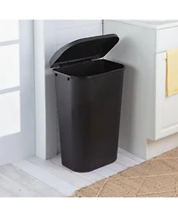 Sterilite 11.3 Gal Lift Top Lid Wastebasket Kitchen Trash Can, Black (12 Pack)