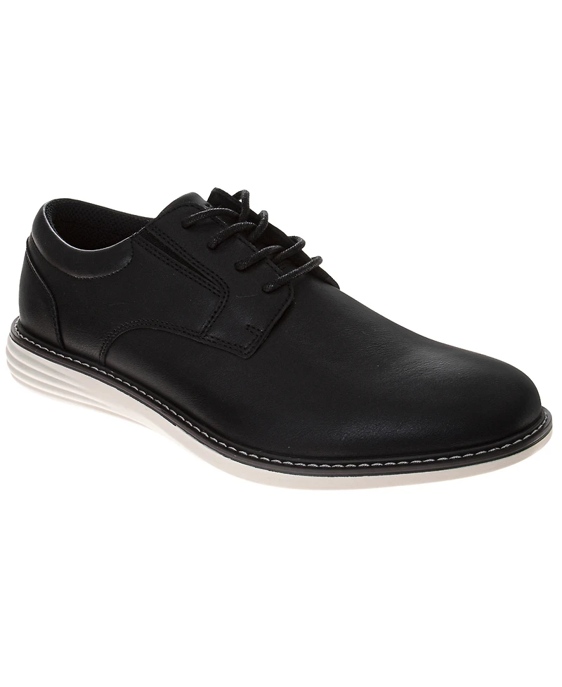 Perry Ellis Men's Casual Plain Toe Faux Leather Oxford Shoes