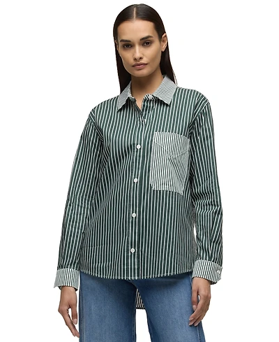 Hudson Jeans Women's Oversized Long-Sleeve Button-Down Shirt