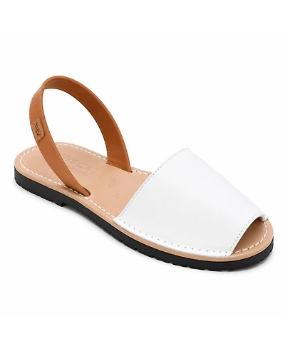 Menorquina Limited Edition Leather Avarca Sandals - White / 6.5