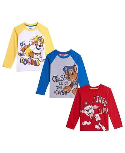 Paw Patrol Boys Pack Long Sleeve T-Shirts