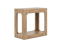 sumyeg 2-Tier End Table with Storage Shelf for Living Room