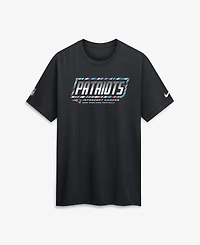 Nike Men's Black New England Patriots 2026 Nfl Cruical Catch Sideline Dri-Fit T-Shirt