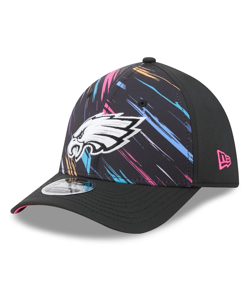 New Era Men's Black Philadelphia Eagles 2026 Nfl Cruical Catch 39THIRTY M-Crown Stretch Hat