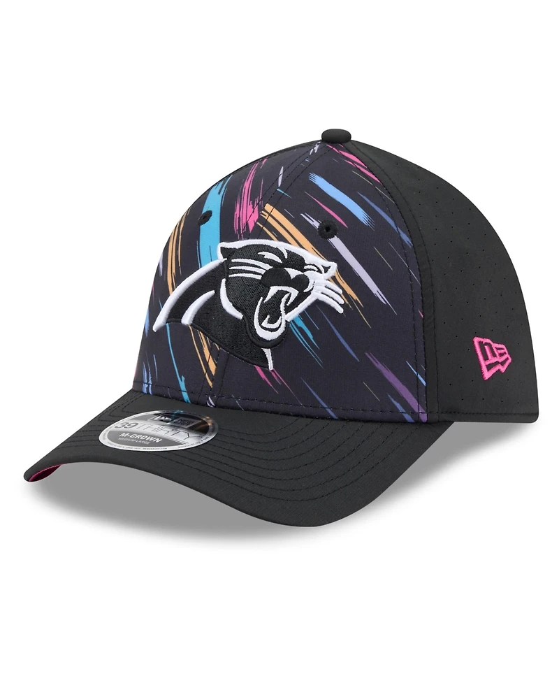 New Era Men's Black Carolina Panthers 2026 Nfl Cruical Catch 39THIRTY M-Crown Stretch Hat