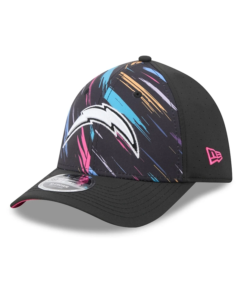 New Era Men's Black Los Angeles Chargers 2026 Nfl Cruical Catch 39THIRTY M-Crown Stretch Hat