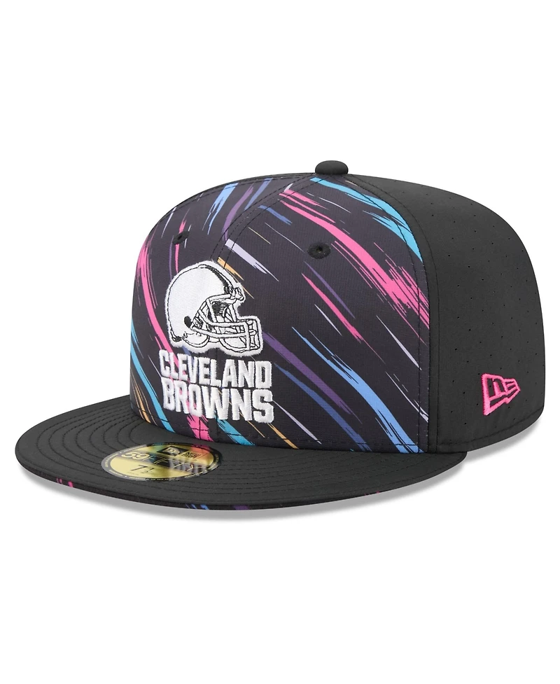 New Era Men's Black Cleveland Browns 2026 Nfl Cruical Catch 59FIFTY Fitted Hat