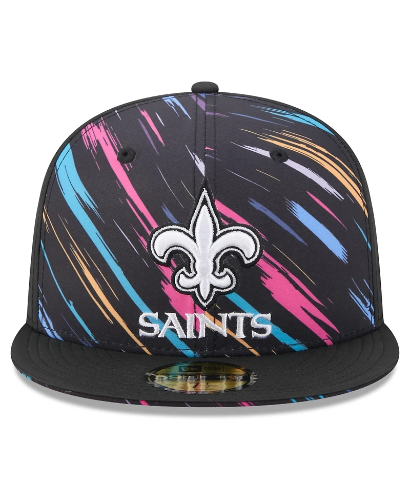 New Era Men's Black Orleans Saints 2026 Nfl Cruical Catch 59FIFTY Fitted Hat