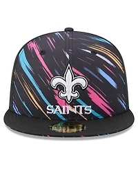 New Era Men's Black Orleans Saints 2026 Nfl Cruical Catch 59FIFTY Fitted Hat