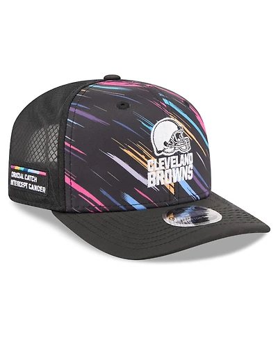 New Era Men's Black Cleveland Browns 2026 Nfl Cruical Catch 9SEVENTY Adjustable Trucker Hat